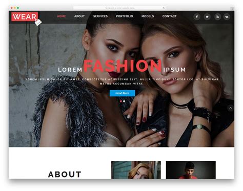 Fashion & Clothing Website Templates .